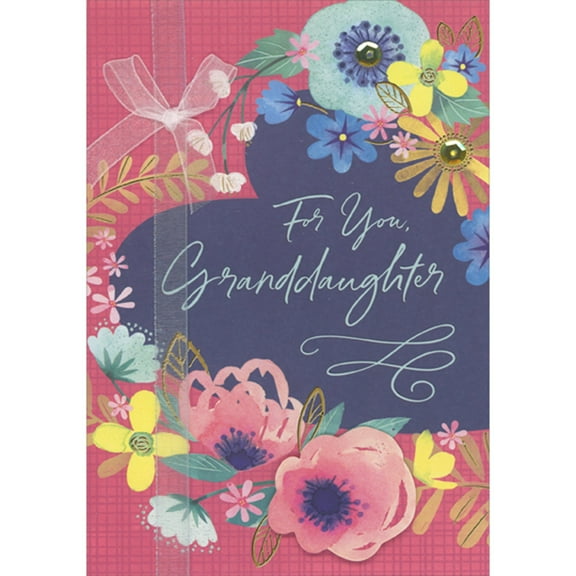 Valentine's Day Granddaughter 3D Greeting Card w/Envelope