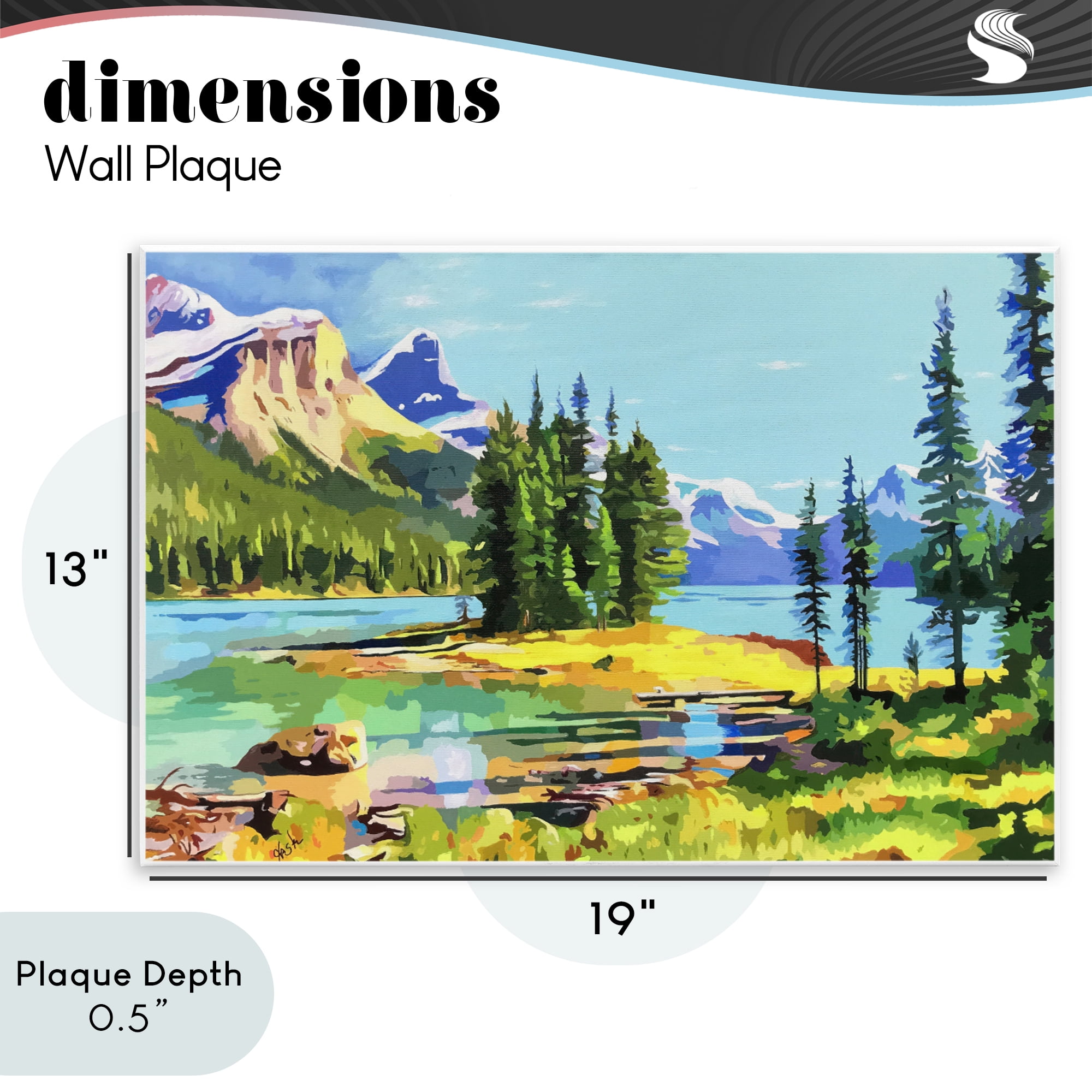 Stupell Industries Alpine Mountain Solitude Wall Plaque Art, design by John Jaster