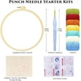 thumbnail image 2 of DIY Craft Punch Needle Embroidery Kits,Healing Weave Punch Stitching for Beginners, 20*20cm, 2 of 8
