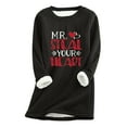 thumbnail image 2 of Qertyioot 2024 Womens Spring Winter Shirt Fall/ Oversized Printed Top With Thickened And Plush Insulation And A Snug Base Valentine's Day Tops, 2 of 3