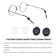 thumbnail image 2 of Qarigey 1 par de retenedores de gafas, reemplazo portátil, desmontable, reutilizable, lavable, antideslizante, gafas de sol, marco, accesorios de agarre Cadenas y cordones para anteojos Transparente Qarigey AP012541-02, 2 of 5