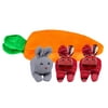 Fnahd Three Bunnies In A Carrot Purse Easter Gift Fun Ornament Rabbit Doll