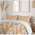 thumbnail image 6 of Ambesonne Spring Duvet Cover Set, Watercolor Flowers Berries, 2-Calking, Multicolor, 6 of 7
