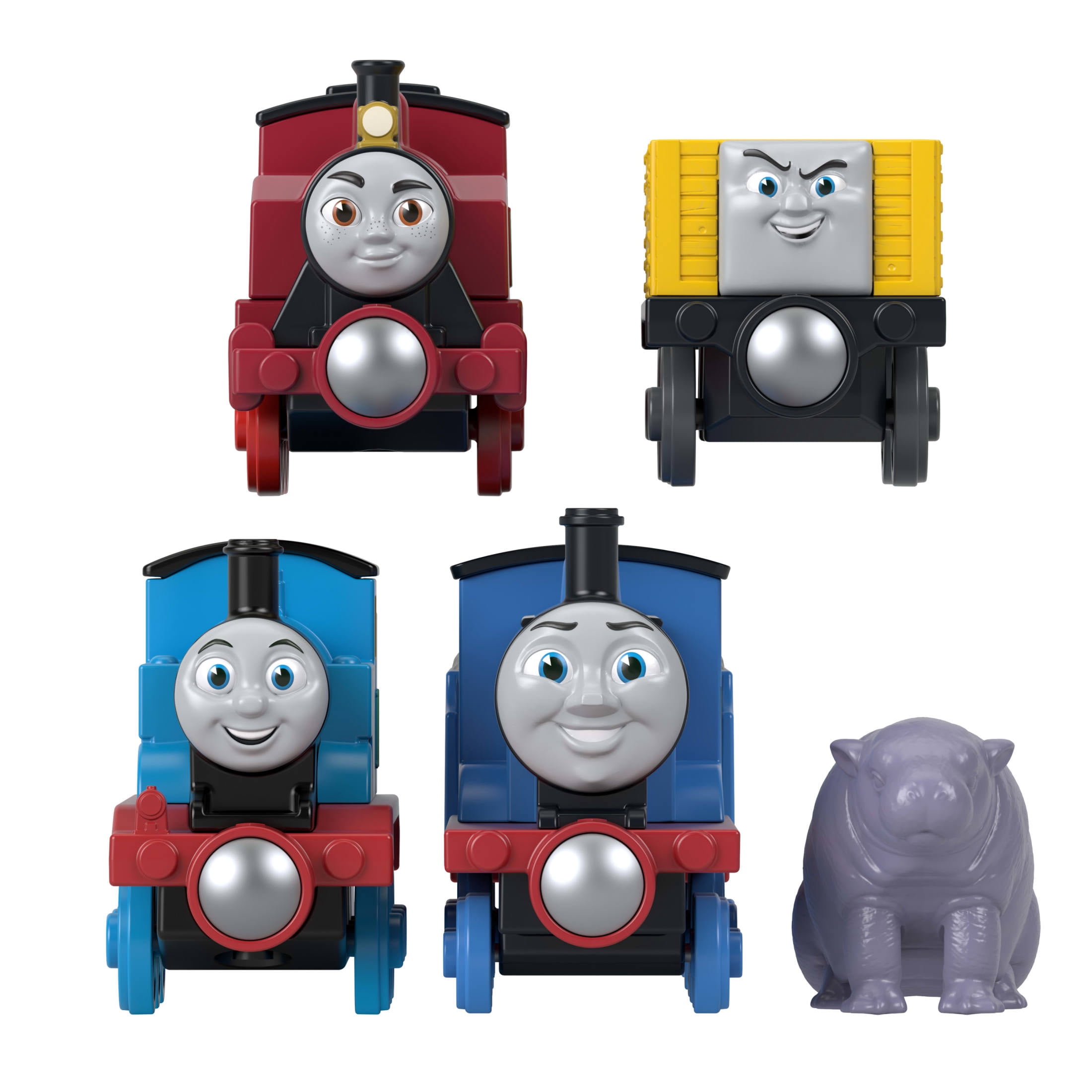 Thomas & Friends by Fisher Price Sodor Animal Park Die-Cast Multipack with Toy Trains & Hippo Toy