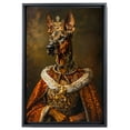 thumbnail image 2 of Funny Pet Wall Art, Pet Portrait in a Royal Costume Pharaoh Hound Dog Painting Canvas Print Framed Artwork Rustic Dog Pictures Wall Decor for Restroom Decor, 2 of 5