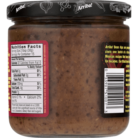 Arriba! Bean Dip Chipotle Black Medium