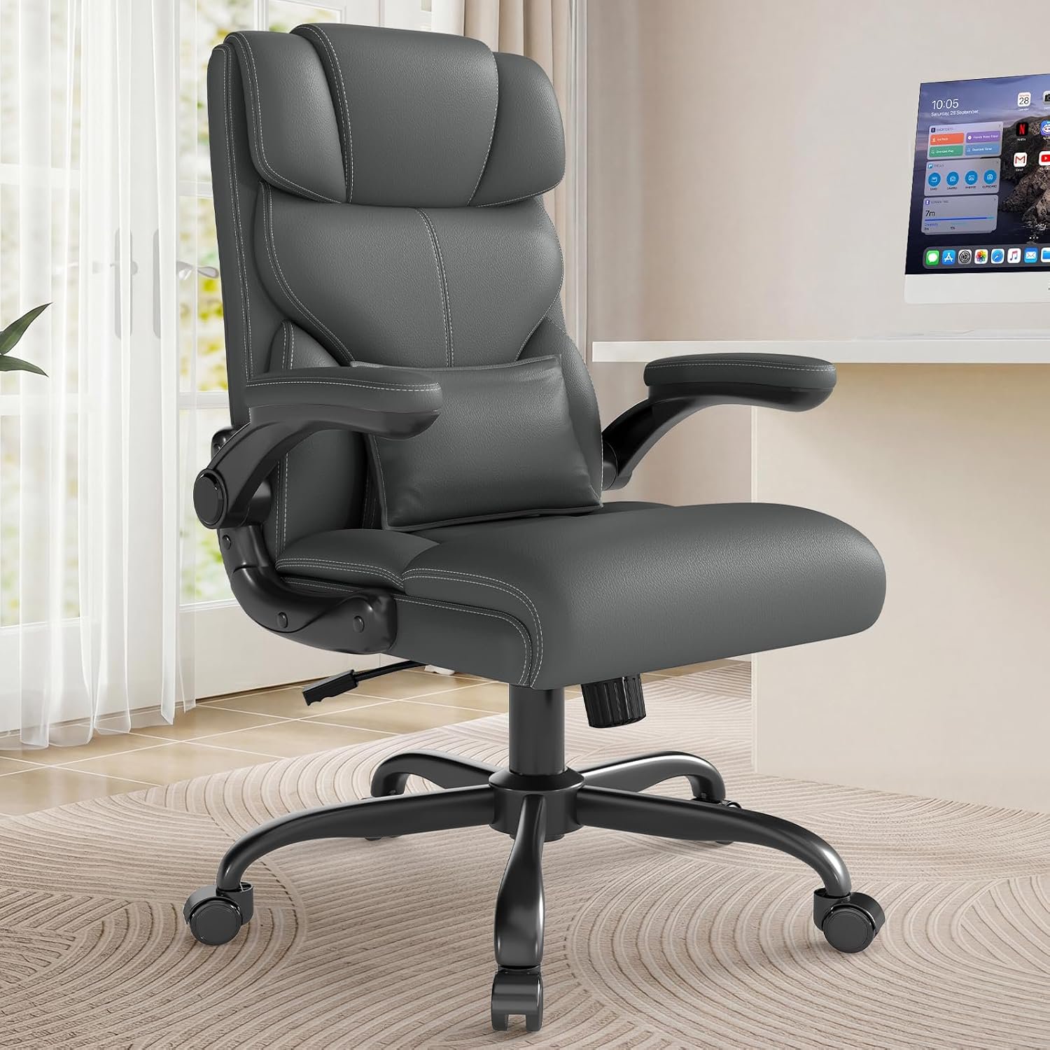 executive office chair with flip-up product