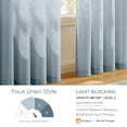 thumbnail image 4 of Cortinas Melodieux, color azul empolvado, semitransparentes, 213 x 213 cm, 2 paneles, 4 of 9