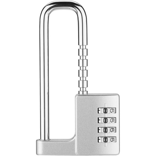 Adjustable Combination Lock, 98-42 mm Padlock, Large, Made of Zinc Alloy and Steel, 7 mm Padlock, Lock with Code Protective Cover