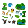 thumbnail image 3 of Edushape Magic Creations, Jungle Fun- Stick-On Removable Stickers Baby Bath Foam Toys for Toddlers 1-3, 3 of 6
