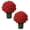 Scarlet, variant on 10 Bundles Artificial Mums For Outdoors Fall,Fall Fakeflowers For Outside,Artificial Mums For Outdoors,Fake Mums,Fall Decorations For Outside Home Planter Window Porch Patio Front Door Decoration
