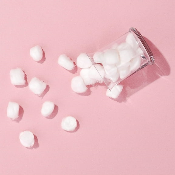 Pure Cotton Balls for Face, Makeup Removal, Nail Polish, Applying Lotion or Powder, First-Aid for Everyday Household Use, 100 Count