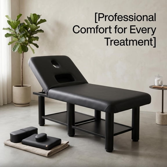 Professional Massage Bed with Detachable Headrest and Adjustable Backrest, Hydrotherapy Physical Therapy Table with Removable Chest Cushions, Suitable for Beauty Centers, Massage Tattoo Parlors