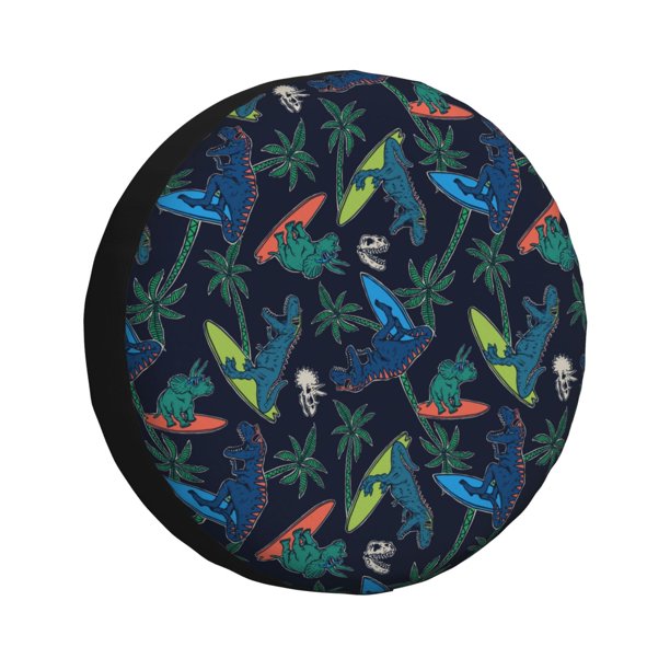 Balery Dinosaur Cubiertas para Neumáticos - Protector Resistente para Neumáticos de Camioneta, SUV, Remolque, Camper y RV-16 inch
