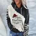thumbnail image 2 of asdoklhq Clearance Plus Size Christmas Clothing, Women's Print Round-Neck Pullover Tops Long Sleeve Hooded Blouse Sweatshirt, 2 of 8