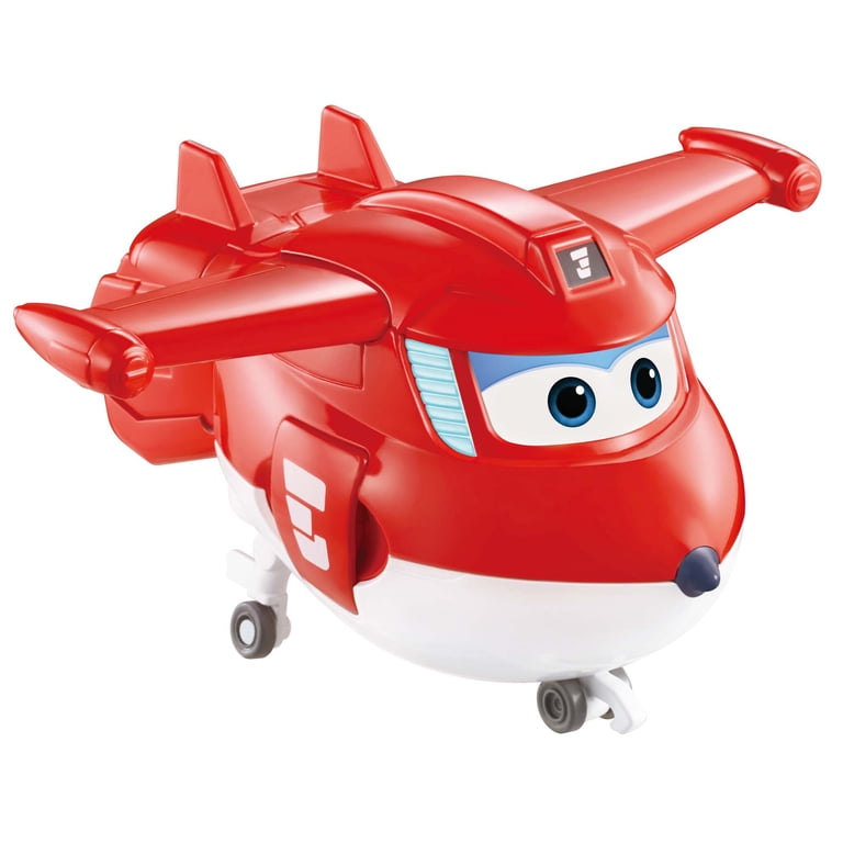 Super Wings Transforming Jett's Super Robot Airplane Toy | 14" Tall With Lights & Sounds | Ages 3-5