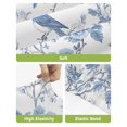 thumbnail image 4 of White Blue Spring Floral Bar Stool Covers Set of 6, Summer Birds Botanical Stretch Washable Bar Chair Covers with Backs, Removable Pub Counter Height Chair Cover for Kitchen Dining Room Cafe, 4 of 7