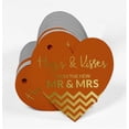 thumbnail image 3 of Inkdotpot 100 Pack Real Gold Foil Paper Tag Hugs & Kisses From The Wedding Favor Hang Tag, 3 of 6