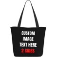thumbnail image 1 of Custom Tote Bag With Logo Photo, Custom Bag, Personalized Shopping Bags Reusable Grocery Bags Bulk For Work Travel Gifts, 1 of 8