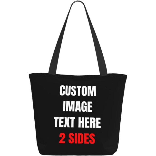 Custom Tote Bag With Logo Photo, Custom Bag, Personalized Shopping Bags Reusable Grocery Bags Bulk For Work Travel Gifts