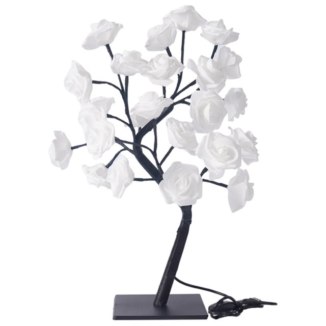 Lámpara de LED con alimentación por USB, luz de árbol de escritorio de para el hogar, sa de estar, decoración interior Sunnimix Lámpara Rose Tree