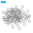 thumbnail image 3 of Unique Bargains , 0.41 x 0.28' Fishing Split Rings Fishing Swivel Stainless Steel Rings with Double Flattened Connectors,100 PACK, 3 of 6