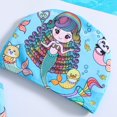 thumbnail image 7 of GYRATEDREAM Girls Swimsuits One-Piece Bathing Suits Kids Sport Athletic Swimsuit Beach Swimwear with Cap, 7 of 7