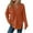#963 Orange, variant on Felirenzacia Hoodies for Women Waffle Knit Long Sleeve Drawstring Button V Neck Casual Pullover Sweatshirt Hooded Tops