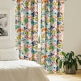 thumbnail image 2 of Ambesonne Vintage Butterfly Curtains, Scripts and Wings, Pair of 28"x84", Champagne Multicolor, 2 of 5