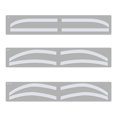 thumbnail image 1 of Visland 1 Set Eyebrow Stencil Sticker 3 Styles Disposable Brow Shaping Mapping Guide Card Eyebrow Airbrush Tattoo Auxiliary Template Tinting Sticker, 1 of 7