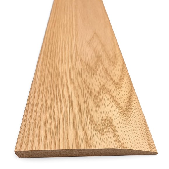72" Unfinished Oak Reducer Threshold – 5" Wide x 5/8" High Half Threshold | Solid Wood Transition Strip for Flooring | Stainable Trim | Made in USA (6 FT)