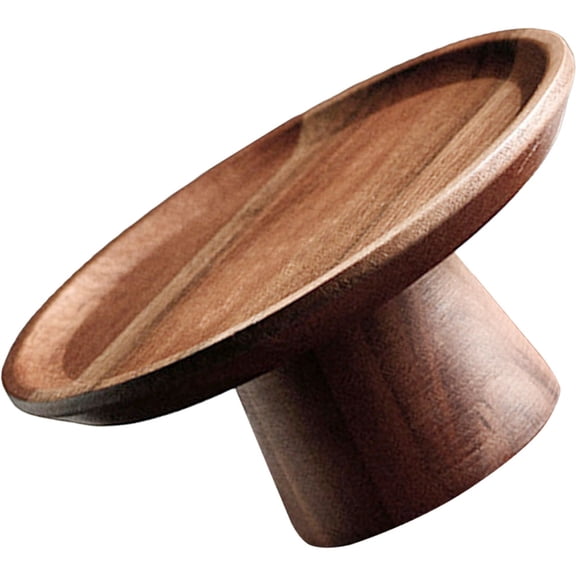 Tall Wooden Cake Stand Serving Tray Coffee Table Plate for Household Dinner Christmas Candy Display Decor
