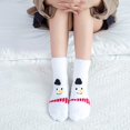 thumbnail image 5 of Calcetines de Navidad Gibobby para niños grandes y mujeres, Forro polar, 6 pares, blanco, unitalla, 5 of 5