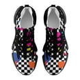 thumbnail image 5 of Retro Classic 1980s Shapes On Black And White Check Walking Shoes for Men Woman Lightweight Tennis Fashion Elastic Sports Shoes Cushion Basketball Shoes, 5 of 7