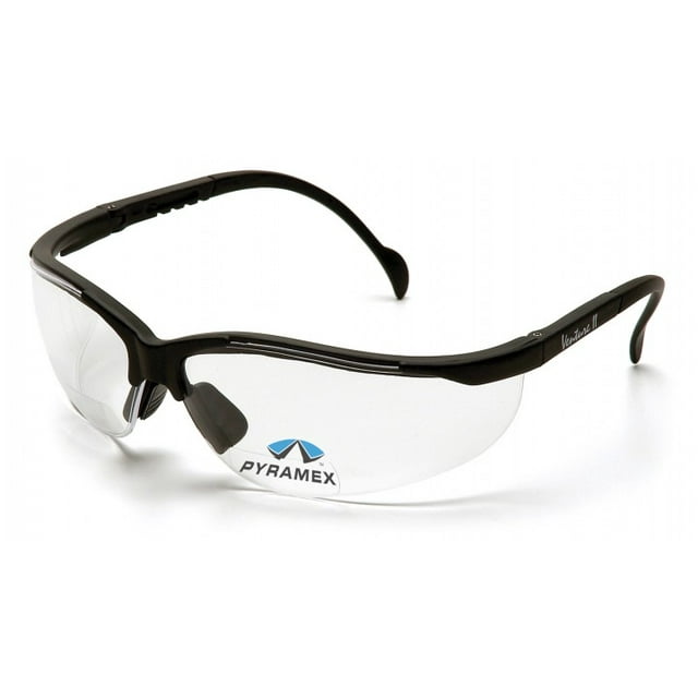 Pyramex Safety V2 Readers SB1810R15T Black Frame/Clear + 1.5 Lens Anti-Fog