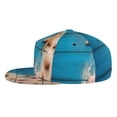 thumbnail image 3 of Haiem Shells and Starfish Classic Snapback Cap Flat Bill Hat Baseball Cap Adjustable Size Cotton Dad Hat, 3 of 9