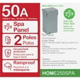 thumbnail image 5 of Square D Homeline 50A 2-Space 2-Circuit Outdoor Spa Panel Main Lug Load Center, 5 of 6