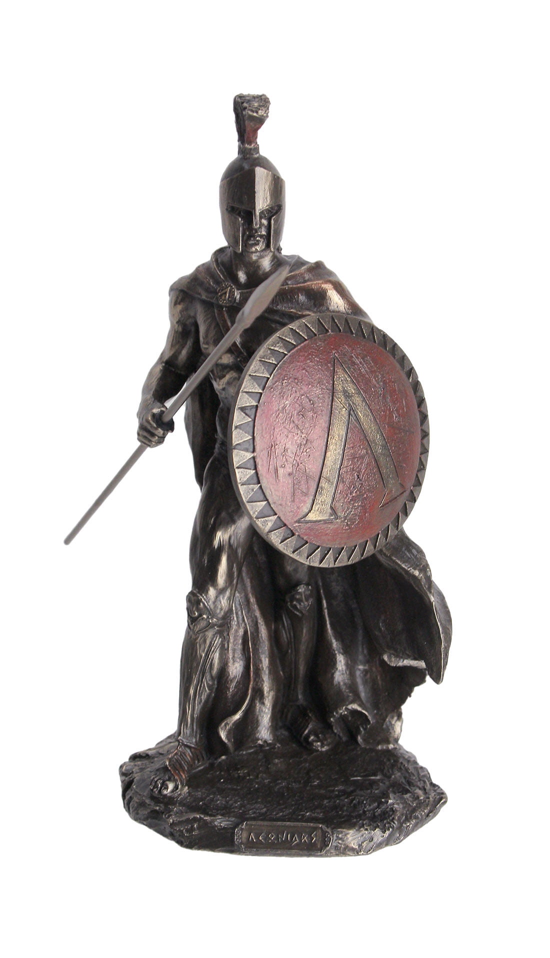 Veronese Design Bronze Leonidas Spartan King Greek Hoplite Spear Shield ...