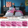 thumbnail image 6 of Astarin Pink Fleece Queen Size Blanket for Couch&Bed - Lightweight Soft & Warm Plush Fuzzy Cozy Blankets for Fall Winter Spring, 90x90 inches, 6 of 8