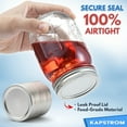 thumbnail image 3 of Canning Lids 100 ct. for Mason Jars, Regular-Mouth Size (70 mm) with Food-Grade Seal by KapStrom, 3 of 10