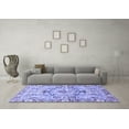 thumbnail image 3 of Ahgly Company Indoor Rectangle Abstract Blue Modern Area Rugs, 2' x 3', 3 of 4