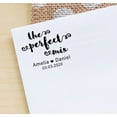 thumbnail image 3 of Printtoo Roound Personalized Red Self Inking Wedding Favor Stamp Custom The Perfect Mix Rubber Stamper-40 mm, 3 of 6