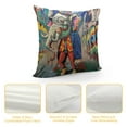 thumbnail image 4 of Orinice Graffiti Paint Graphic Decorative Cotton Linen Throw Pillow Cover 20x20in, 4 of 5
