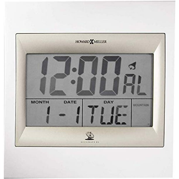 Howard Miller Techtime II Wall Clock 625236 Digital Alarm Clock with