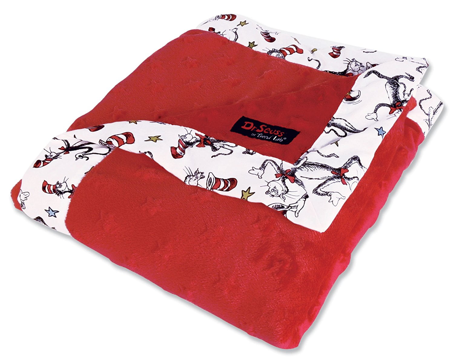 red receiving blanket