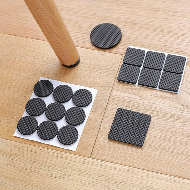 Hesroicy 4Pcs Carpet Sticker Self-adhesive Anti-slip Non-woven Fabric  Living Room Area Rug Pad Non-slip Gripper Tape Daily Use 