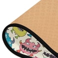 thumbnail image 4 of Cartoon Lovely Monsters Hallway Runner Rug 2'X6' Non-Slip Washable Carpet Runner Kitchen Entryway Laundry Bedroom, 4 of 7