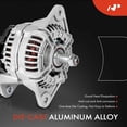 thumbnail image 3 of A-Premium Alternator Compatible with Chevrolet B60, B7, C60 70 5500 6500 7500 Kodiak & GMC B6000 & Sterling Truck & Freightliner & International Harvester & Kenworth, 12V 160A Clockwise, 3 of 6