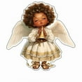 thumbnail image 5 of WEGFTDUOP Acrylic Cute Angel Little Girl Key Chain Backpack Pendant Children Gift Hanging Tree Car Decoration4 Sets, 5 of 6