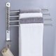 thumbnail image 1 of Barre Porte Servilletas Pivotante à 180 Degrés, Porte-Serviettes Mural Chromé avec 4 Bras, Porte Servilletas Salle de Bain, Sèche-Serviettes en Acier Inoxydable SUS304 con Crochet, 1 of 1